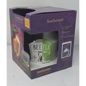 ScentSational Beetlejuice Fragrance Warmer Halloween Decor Spooky Fall NIB‎